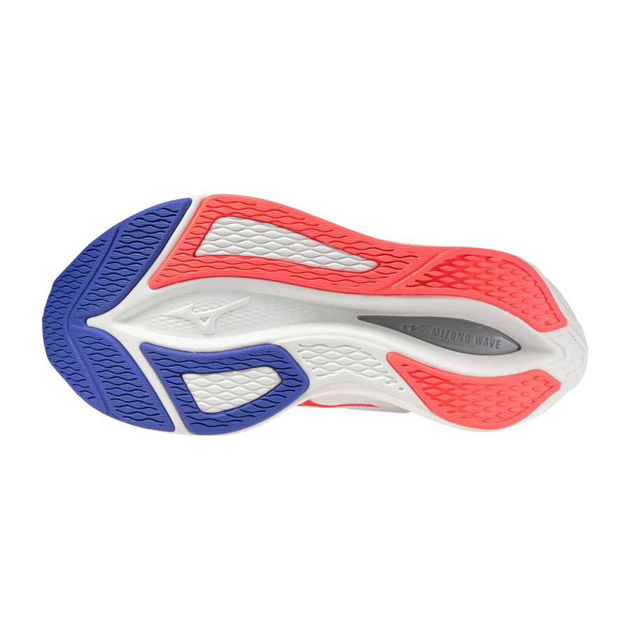 Mizuno WAVE REBELLION FLASH 3 White/Striking Coral/Iris Bloo